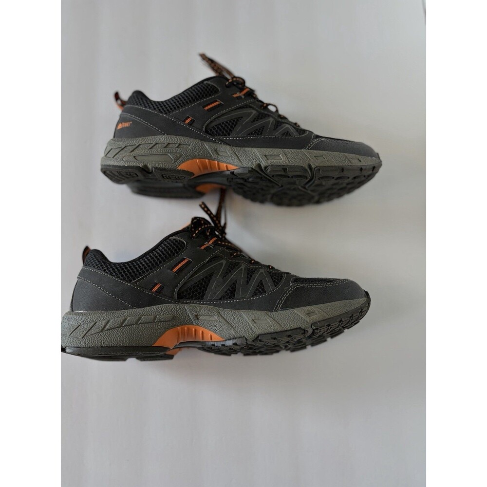 Denali Men's Black Orange Trail Hiking Shoes Low Top Comfort Sneakers Outdoor
